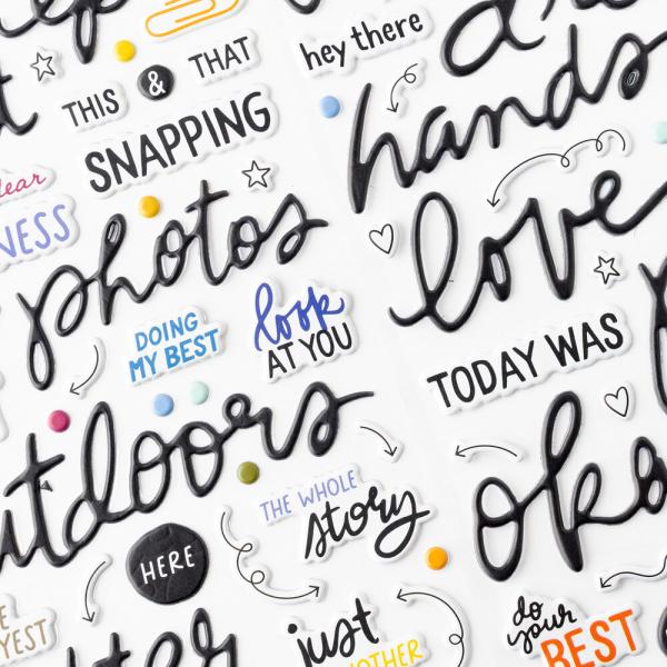 American Crafts - Aufkleber "Better Days" Puffy Sticker