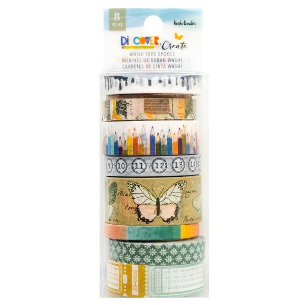 American Crafts - Decorative Tape "Discover + Create" Washi Tape