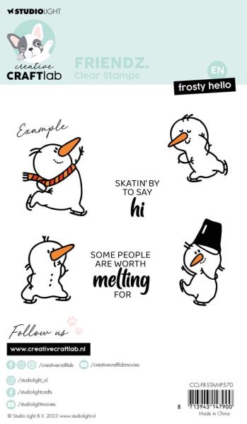 Creative Craft Lab - Studio Light - Stempelset "Frosty Hello" Clear Stamps