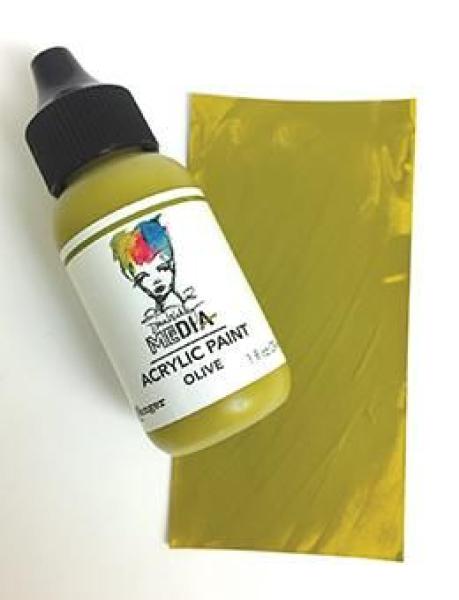 Ranger - Acrylfarbe "Olive" Media Acrylic Paint 29ml by Dina Wakley