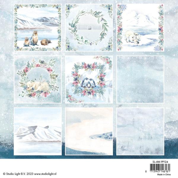 Studio Light - Designpapier "Arctic Winter" Paper Pack 6x6 Inch - 36 Bogen
