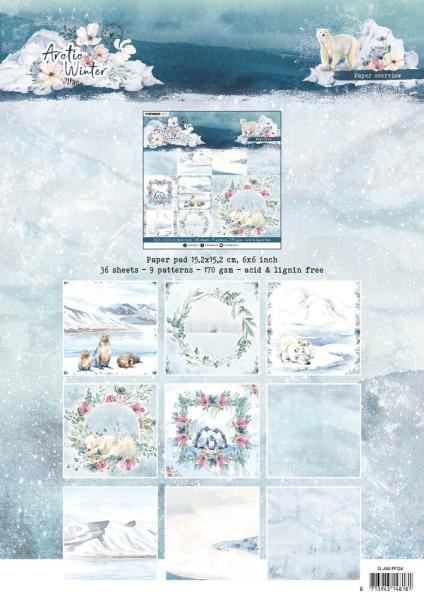 Studio Light - Designpapier "Arctic Winter" Paper Pack 6x6 Inch - 36 Bogen