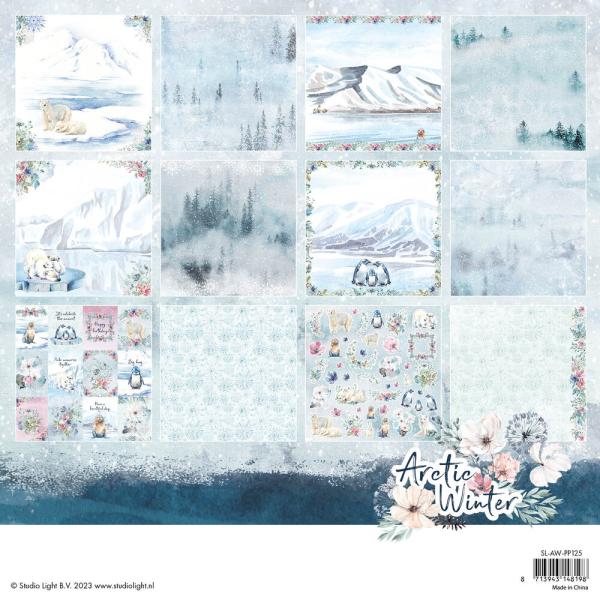 Studio Light - Designpapier "Arctic Winter" Paper Pack 12x12 Inch - 24 Bogen
