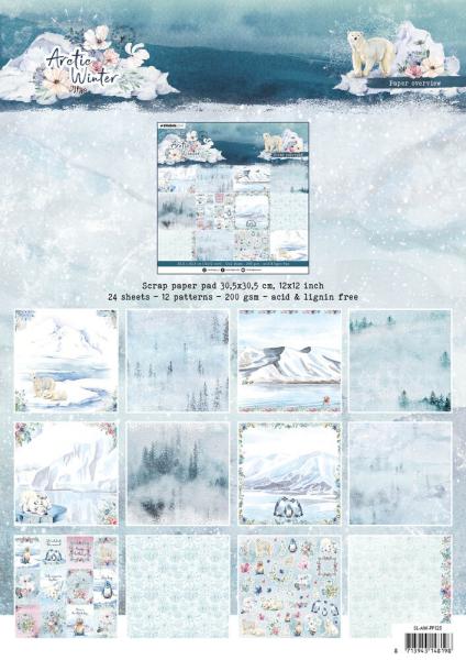 Studio Light - Designpapier "Arctic Winter" Paper Pack 12x12 Inch - 24 Bogen