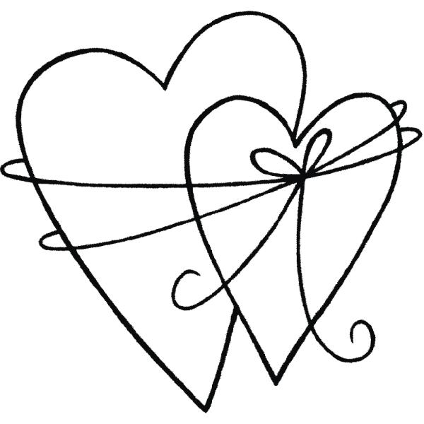 Holz-Stempel "Herzen In Liebe verbunden" 5x5 cm