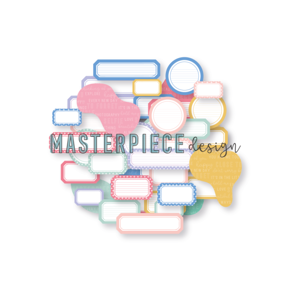 Masterpiece Design - Stanzteile "Timeless Memories" Die Cuts Labels