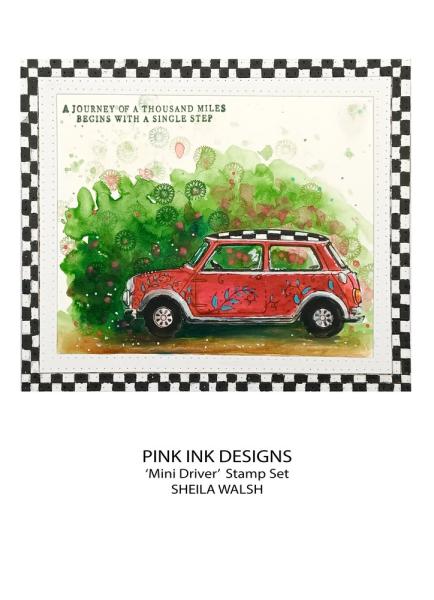 Pink Ink Designs - Stempelset "Mini Driver" Clear Stamps