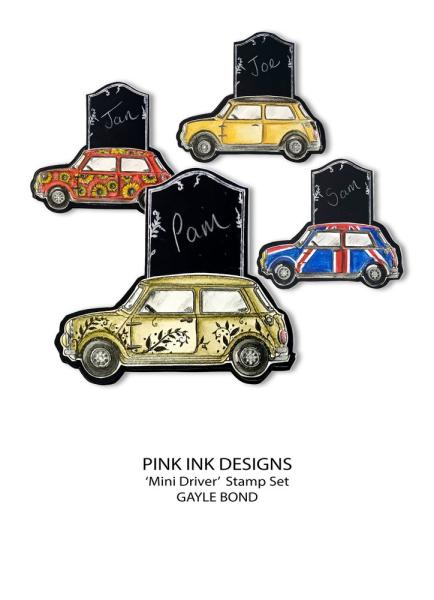 Pink Ink Designs - Stempelset "Mini Driver" Clear Stamps