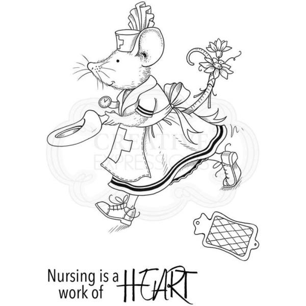 Pink Ink Designs - Stempelset "Nurse Mouse" Clear Stamps
