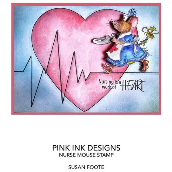 Pink Ink Designs - Stempelset "Nurse Mouse" Clear Stamps
