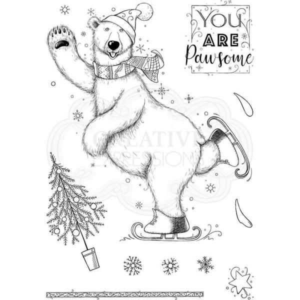 Pink Ink Designs - Stempelset "Beary Christmas" Clear Stamps