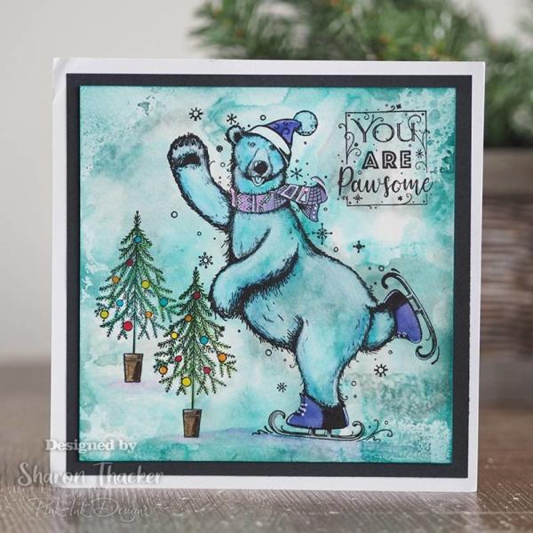 Pink Ink Designs - Stempelset "Beary Christmas" Clear Stamps