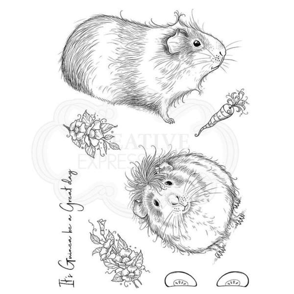 Pink Ink Designs - Stempelset "Guinea Wig" Clear Stamps