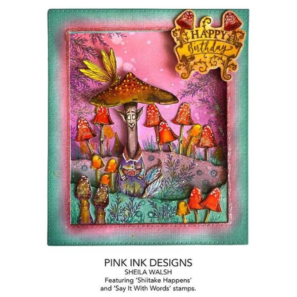 Pink Ink Designs - Stempelset "Shiitake Happens" Clear Stamps