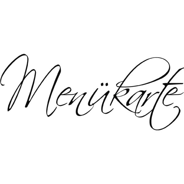 Holz-Stempel "Menükarte" 4x9 cm