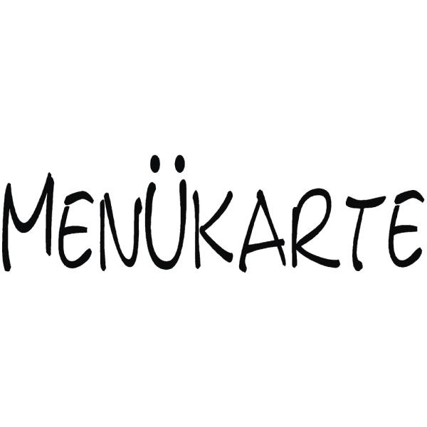 Holz-Stempel "Menükarte" 3x9 cm