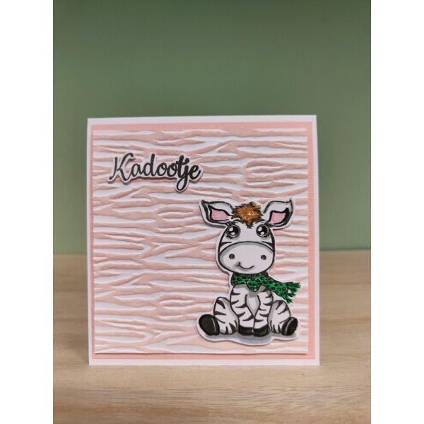 Nellie Snellen - Schablone "Zebra" Mixed Media Stencil 