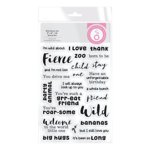 Tonic Studios - Stempelset "Wild About Zoo" Clear Stamps