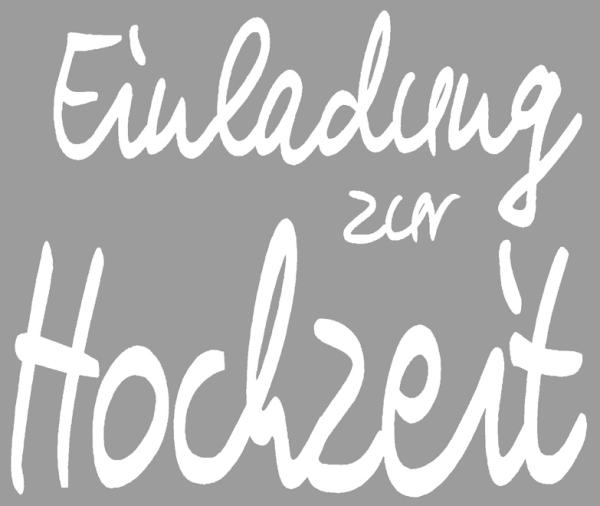 Holz-Stempel "Einladung zur Hochzeit" 6x7 cm