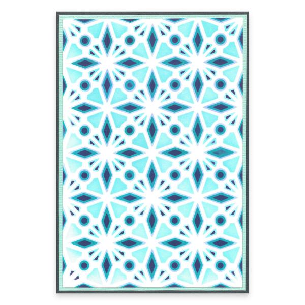Sizzix - Schablone "Geo Crystals" Layered Stencil