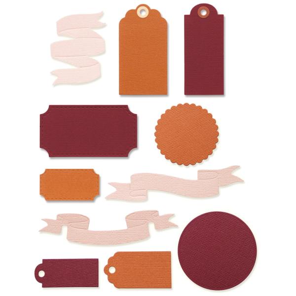 Sizzix - Stanzschablone "Vintage Tags & Banners" Thinlits Craft Dies by Kath Breen