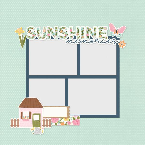 Simple Stories - Stanzteile "Fresh Air" Pages Pieces