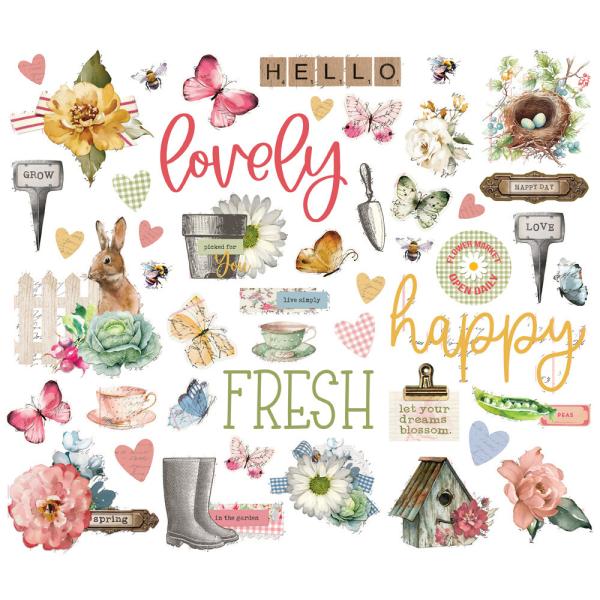 Simple Stories - Stanzteile "Simple Vintage Spring Garden" Bits & Pieces 