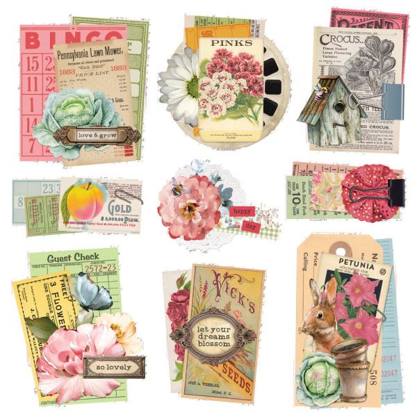 Simple Stories - Stanzteile "Simple Vintage Spring Garden" Die Cuts