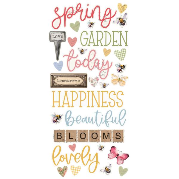 Simple Stories - Aufkleber "Simple Vintage Spring Garden" Foam Sticker
