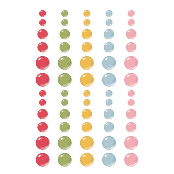 Simple Stories - Enamel Dots "Simple Vintage Spring Garden" 60 Stück 