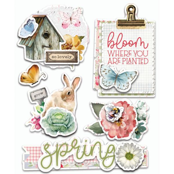 Simple Stories - Aufkleber "Simple Vintage Spring Garden" Layered Stickers 