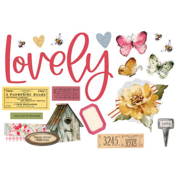 Simple Stories - Stanzteile "Vintage Spring Garden Simple" Pages Pieces