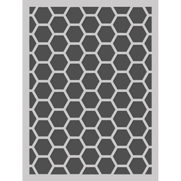 Simple Stories - Schablone 6x8 Inch "Honeycomb" Stencil