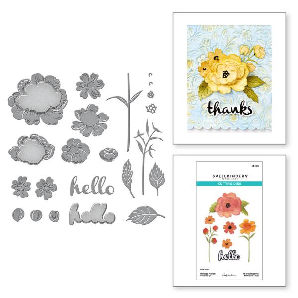 Spellbinders - Stanzschablone "Vintage Florals" Dies