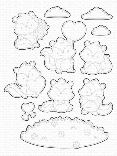 My Favorite Things - Stanzschablone & Stempelset "Scent-sational Skunks" Die-namics & Clear Stamps