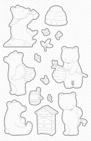My Favorite Things - Stanzschablone & Stempelset "Unbearably Sweet" Die-namics & Clear Stamps