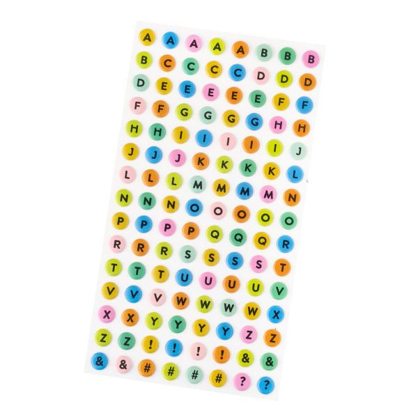 American Crafts - Aufkleber "Coast-to-Coast" Puffy Sticker Alpha