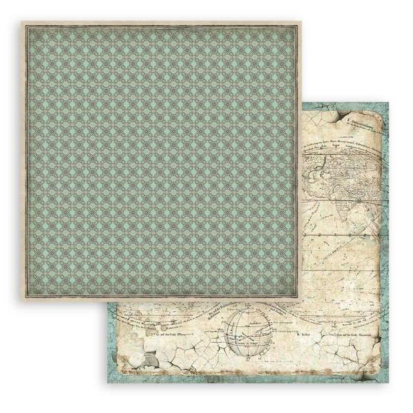 Stamperia - Designpapier "Voyages Fantastiques" Paper Pack 12x12 Inch - 10 Bogen