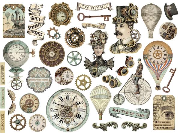 Stamperia - Stanzteile "Voyages Fantastiques" Die Cuts