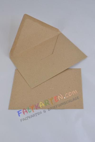 Briefumschläge - Briefhüllen in recycling grau, DIN B6 120g/m² oF, Nassklebung