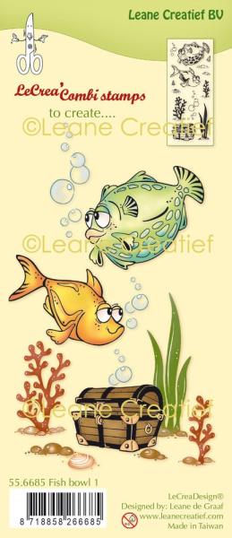 Leane Creatief - Stempelset "Fish 1" Clear Stamps