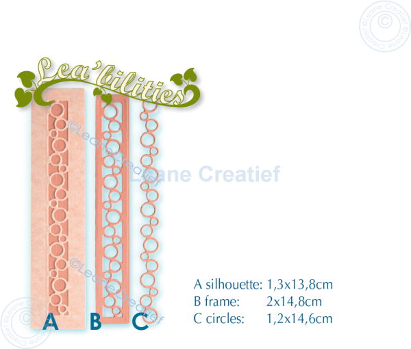 Leane Creatief - Stanzschablone "Borders Circles" Lea’bilitie Dies