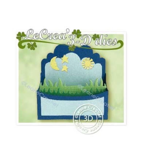 Leane Creatief - Stanz - und Prägeschablone "Diorama Box 3D" Cut & Emboss Dies