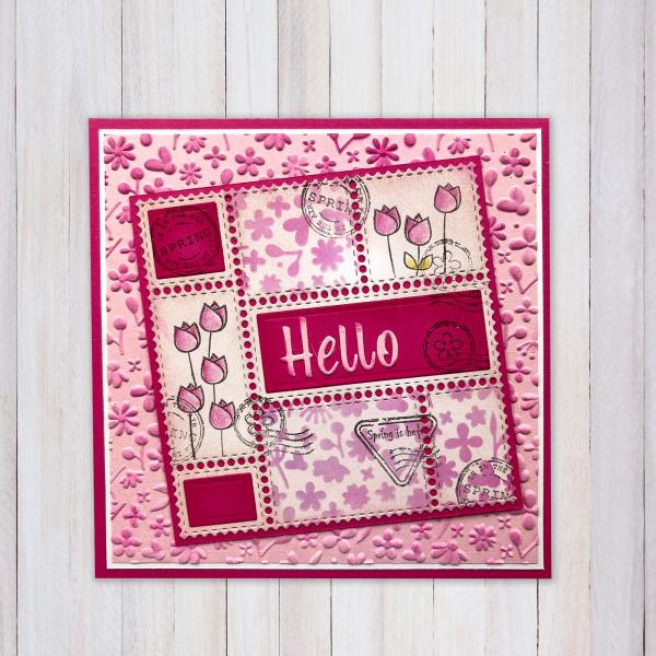 Nellie Snellen - Stempelset"Postal Marks" Clear Stamps Texture