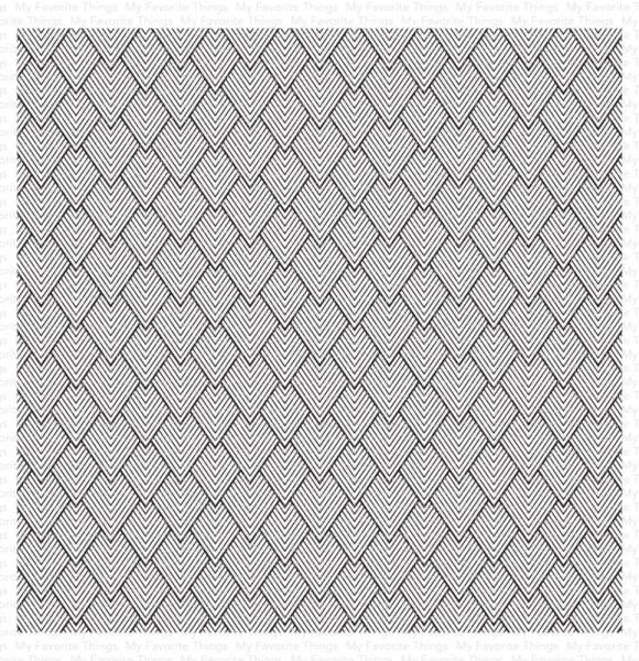 My Favorite Things - Schablone 6x6 Inch "Cascading Diamonds Background" Stencil
