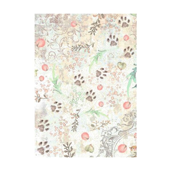Stamperia - Decopatch Papier "Backgrounds" Decoupage A6 - 8 Bogen  