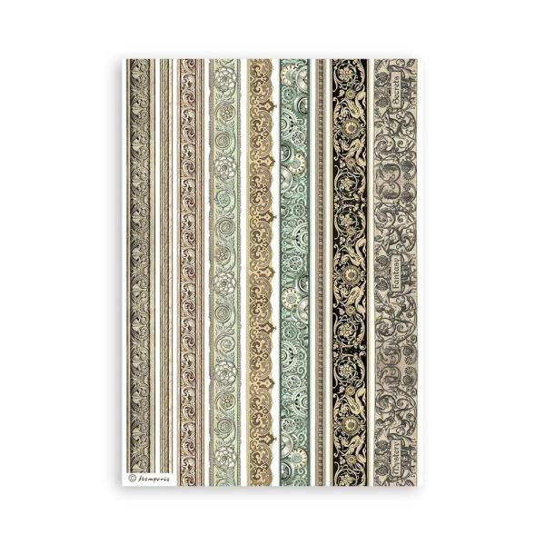 Stamperia - Washi Papier "Sir Vagabond in Fantasy World" Washi Pad 14,8x21cm - 8 Bogen