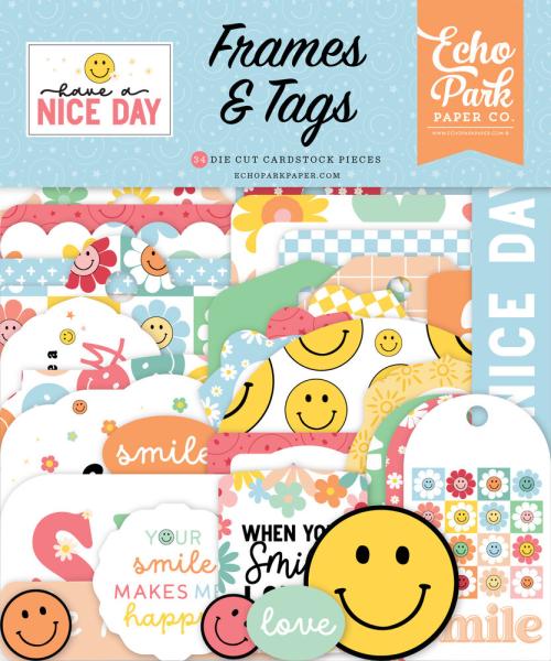 Echo Park - Stanzteile & Anhänger "Have A Nice Day" Frames & Tags 