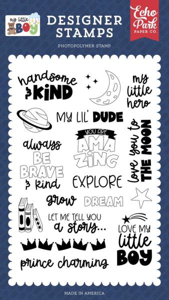 Echo Park - Stempelset "Handsome And Kind" Clear Stamps