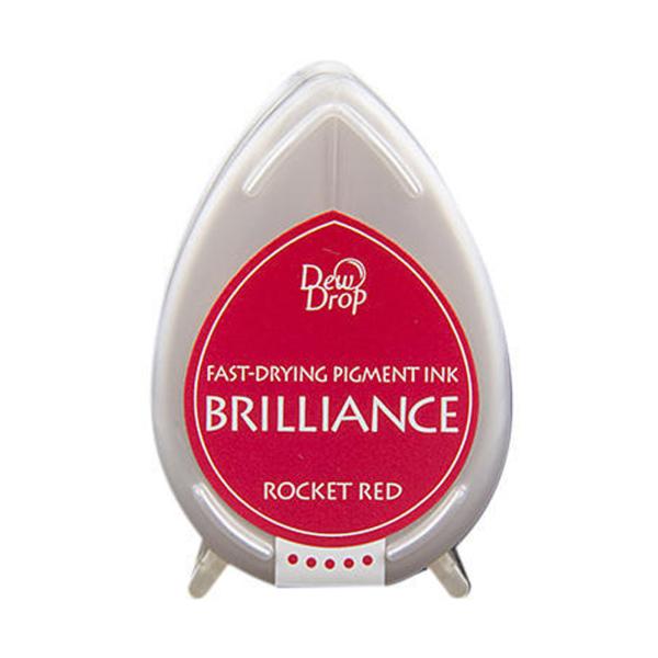 Tsukineko - Brilliance Drew Drops Ink Pad "Rocket red" Pigment Stempelkissen